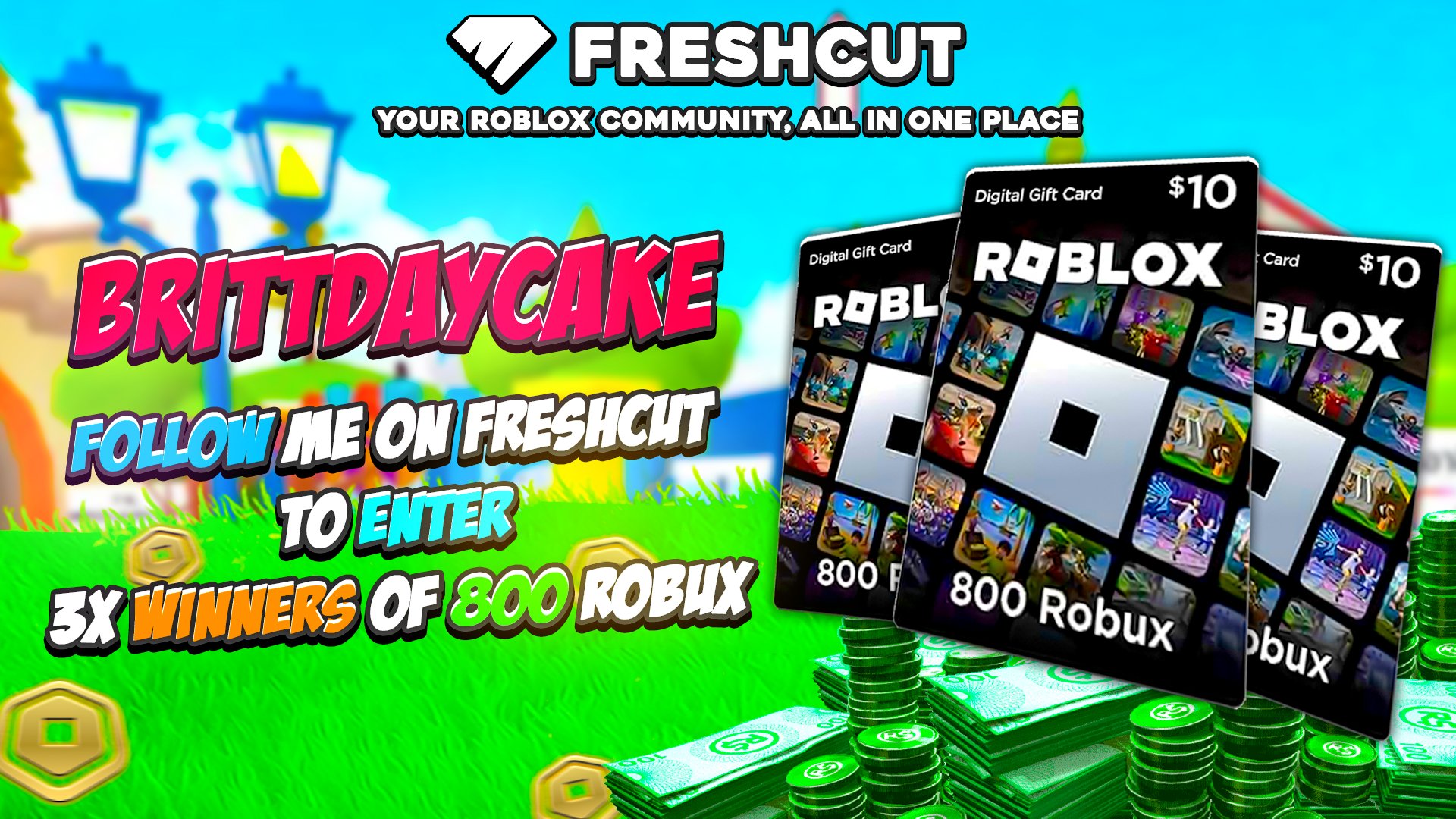 Gift Card Roblox 800 Robux - Código Digital - Playce - Games