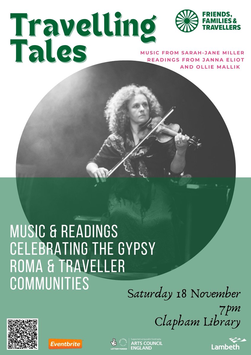 claphamlib's tweet image. Join Clapham Library and Friends, Families and Travellers to celebrate Gypsy Roma &amp;amp; Traveller culture through readings and music &amp;amp; explore a Romani Gypsy wagon

📅Saturday 18 November
📍Clapham Library
🕖7pm
🎟️eventbrite.co.uk/e/travelling-t…..

@GypsyTravellers