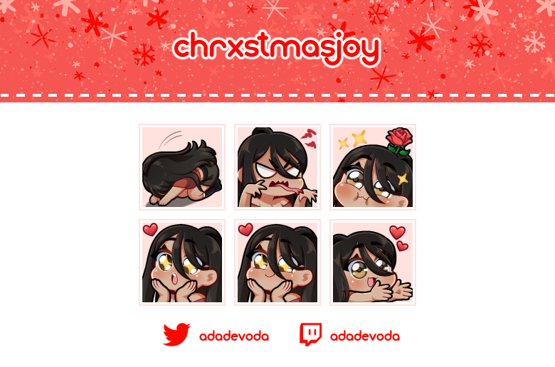 adadevoda's tweet photo. new emotes for @chrxstmasjoy 🎄 https://t.co/izFBMW2gAa