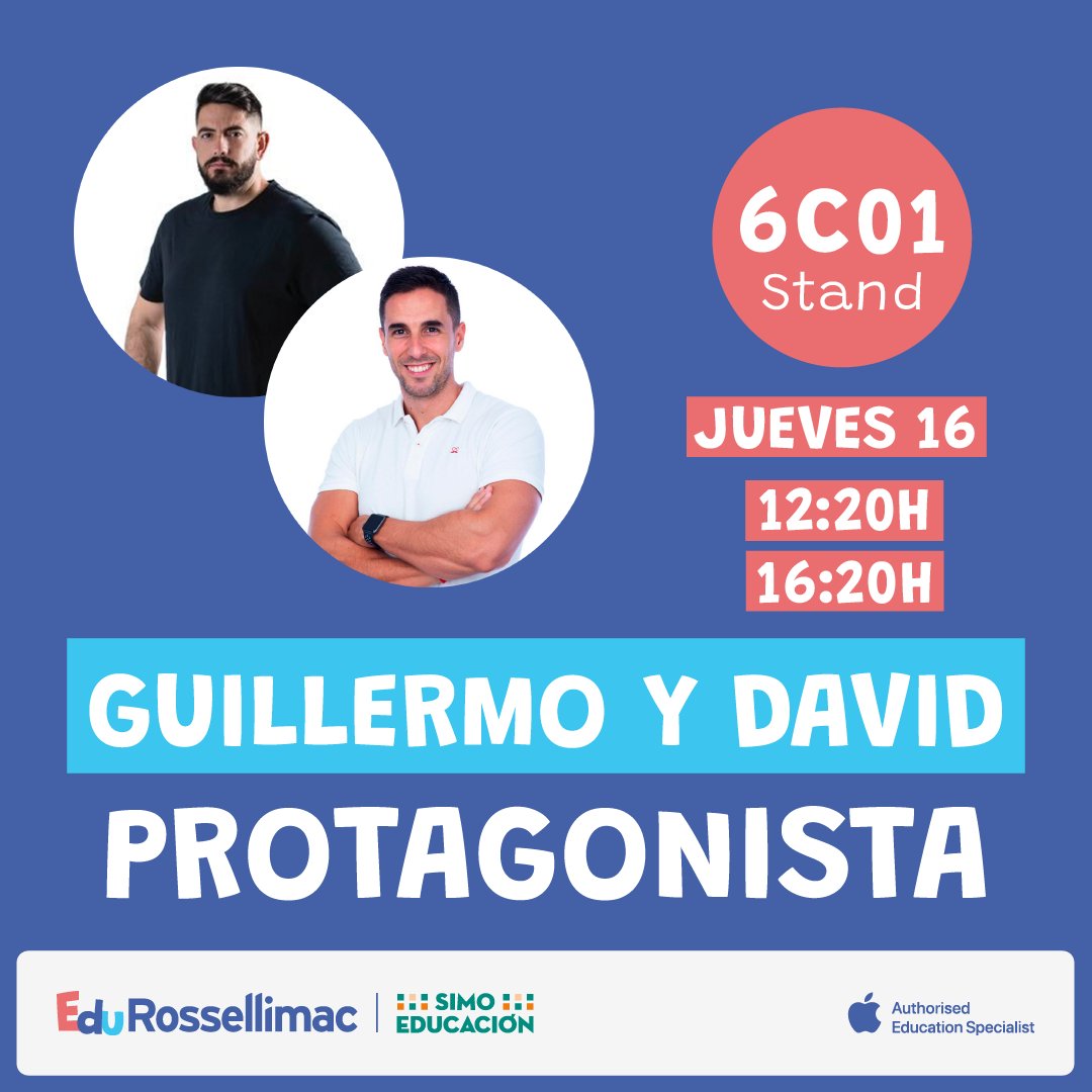 RossellimacEDU's tweet image. 🕒 13:00 @alvarofl 
🕒 13:20 @teachermradrian 
🕒 16:20 @GuillermoNegre  y @Chacon_Piris 

#SIMOEDU23