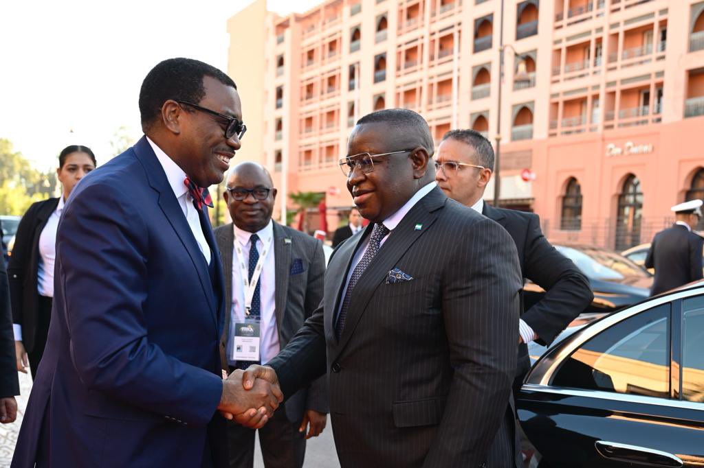 SolomonJamiru's tweet photo. His Excellency @PresidentBio has returned home following his successful engagements at two international events of immense economic value #AfricaInvestmentForum (Marrakech, Morocco), and 
#Saudi_African_Summit (Riyadh, Saudi Arabia). Trade and investment, Food Security. https://t.co/Mu6u7T4QPF