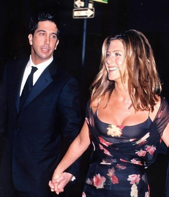 David Schwimmer and Jennifer Aniston