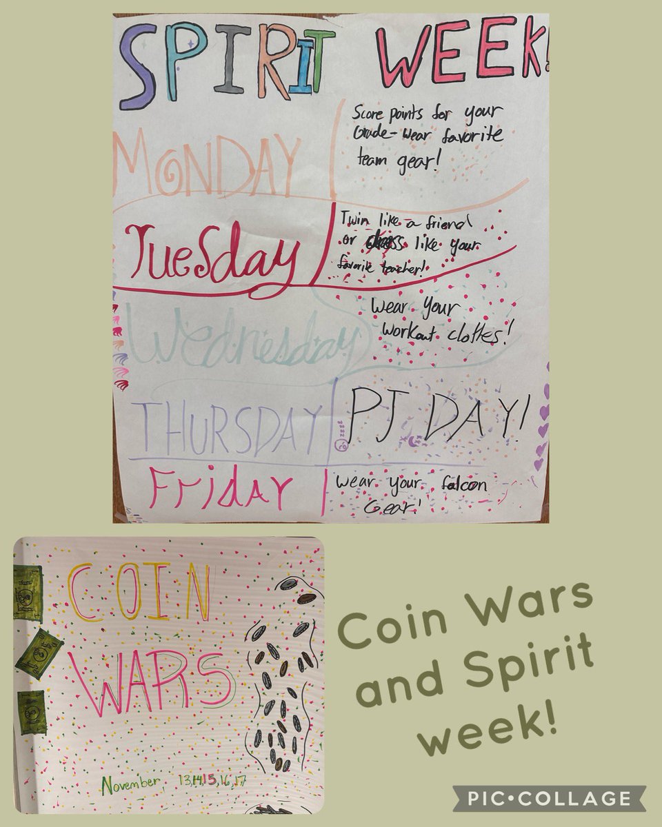 Great start to Coin Wars! Who will be the grade level winner?!? Remember tomorrow is TWIN DAY or dress like your teacher! @9united @ayerelentary