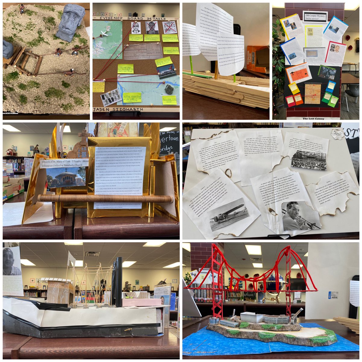Ms. Damm (@msdamm7) on Twitter photo What happened to D.B. Cooper? Or the people aboard the Mary Celeste? How did those Easter Island statues get moved into place? Did the Alcatraz escapees survive? 7th-graders have theories! Their products are on display in the <a href="/FISD_PearsonMS/">Pearson Middle School</a> library. <a href="/FISDAdvAcad/">Frisco ISD Advanced Academics</a> What happened to D.B. Cooper? Or the people aboard the Mary Celeste? How did those Easter Island statues get moved into place? Did the Alcatraz escapees survive? 7th-graders have theories! Their products are on display in the <a href="/FISD_PearsonMS/">Pearson Middle School</a> library. <a href="/FISDAdvAcad/">Frisco ISD Advanced Academics</a>