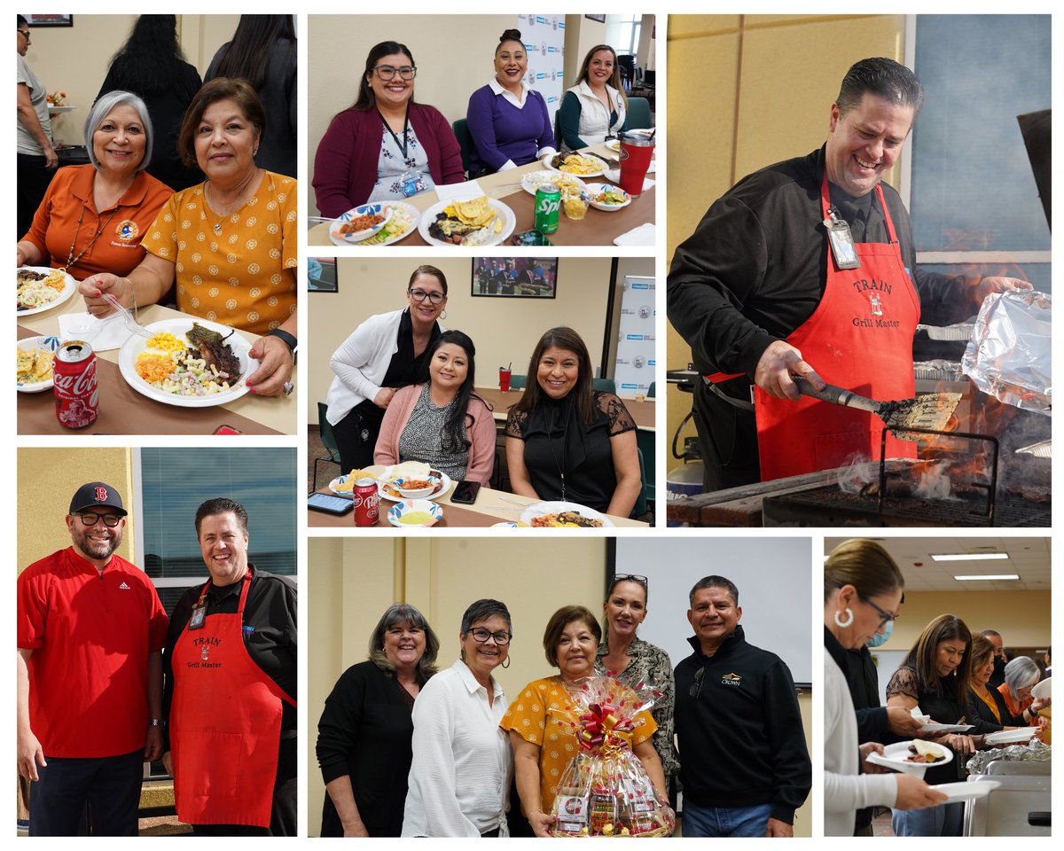 sisd_hr's tweet photo. The Department of Human Resources celebrated Texas Education HR Day with their annual Carne Asada potluck! 

Happy to serve one of the district's most important assets - our #TeamSISD employees!🤓📝🍎 #SeizeYourOpportunity https://t.co/lpTAwHal4h