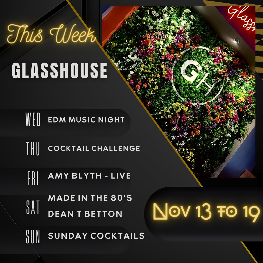 Get ready for a week of non-stop fun at Glasshouse!