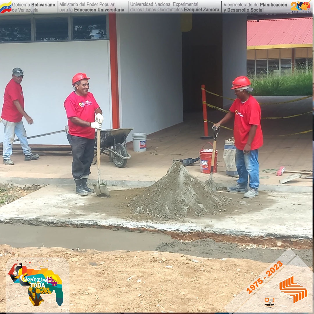 Dentro del plan Universidad Bella, emanado por el Gobierno Nacional, desde las instalaciones de la Unellez son restauradas y recuperadas las caminerías de Barinas I, en colaboración con el personal a cargo de ejecutar labores de restauración a diario