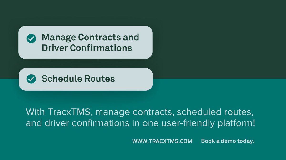 TracxSystems's tweet image. Did you know that TracxTMS provides customized software to USPS contractors? 📦

________________

#WhenEfficiencyMatters #TracxTMS #TransportationSoftware #trucking #supplychain #supplychaintechnology #logistics