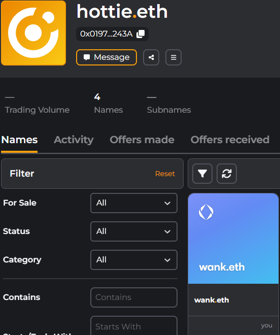 just rescued wank.eth from the premium hell for a mere 700$.

proud owner of wank.eth now. 

thanks <a href="/player1/"></a> for pointing it out.