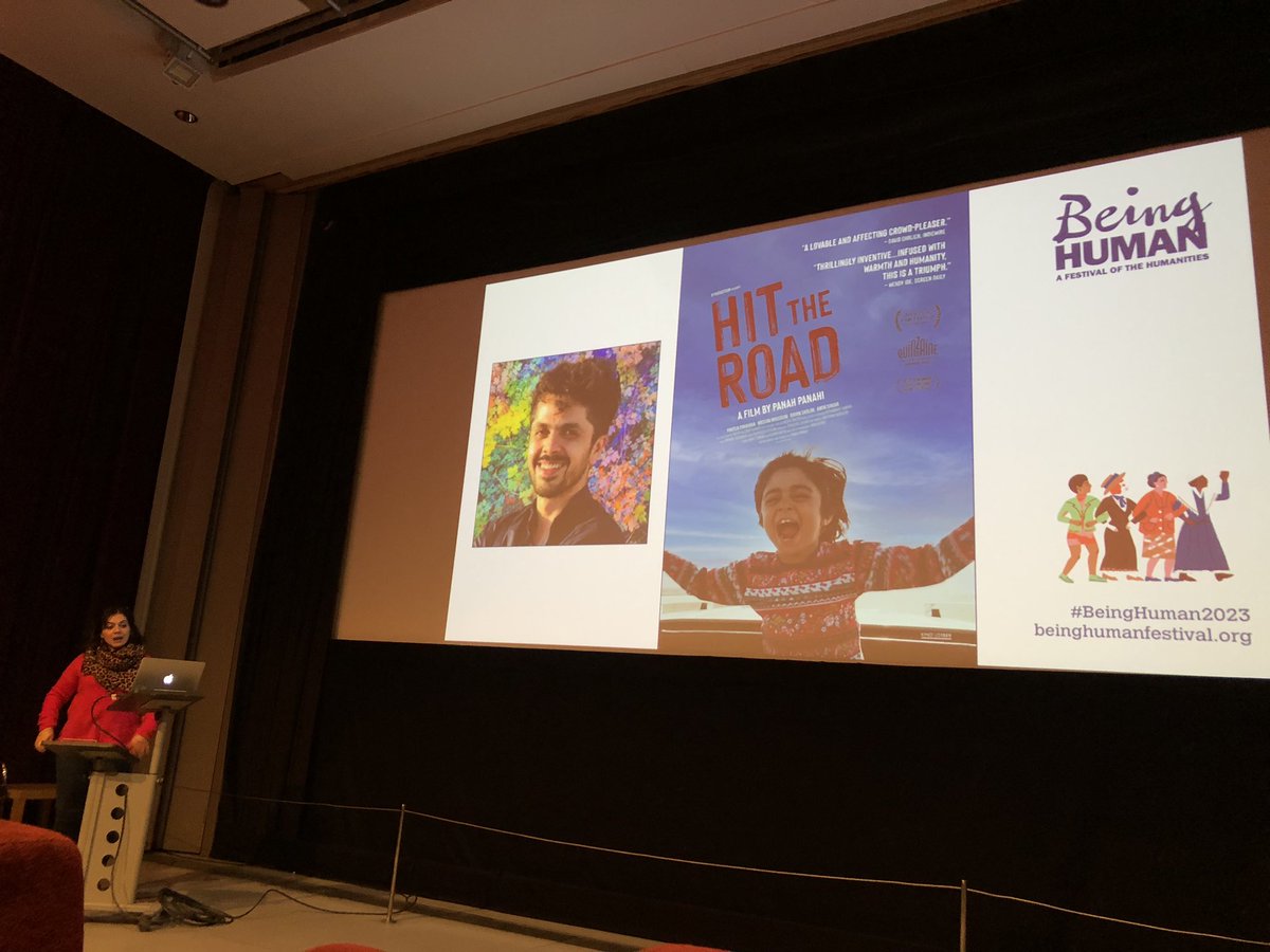 olly_w1's tweet photo. Very excited to be at the screening of Panah Panahi’s ‘Hit the Road’ at @FACT_Liverpool, with creative writing workshop and interactive discussion! It’s one of the many events happening in Liverpool this week as part of Be My Guest, a hub of the @BeingHumanFest #BeingHuman2023 https://t.co/wLZMiw1zGx