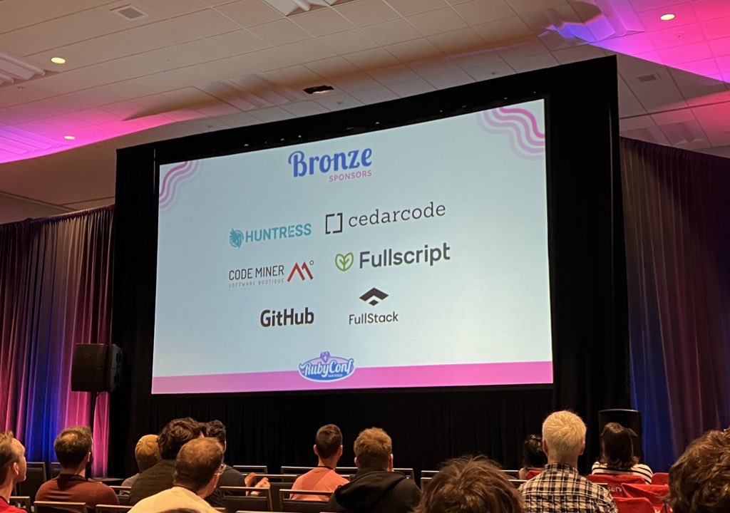 cedarcode's tweet image. @rubyconf is starting! Community day today, talks tomorrow and on. #RubyConf2023