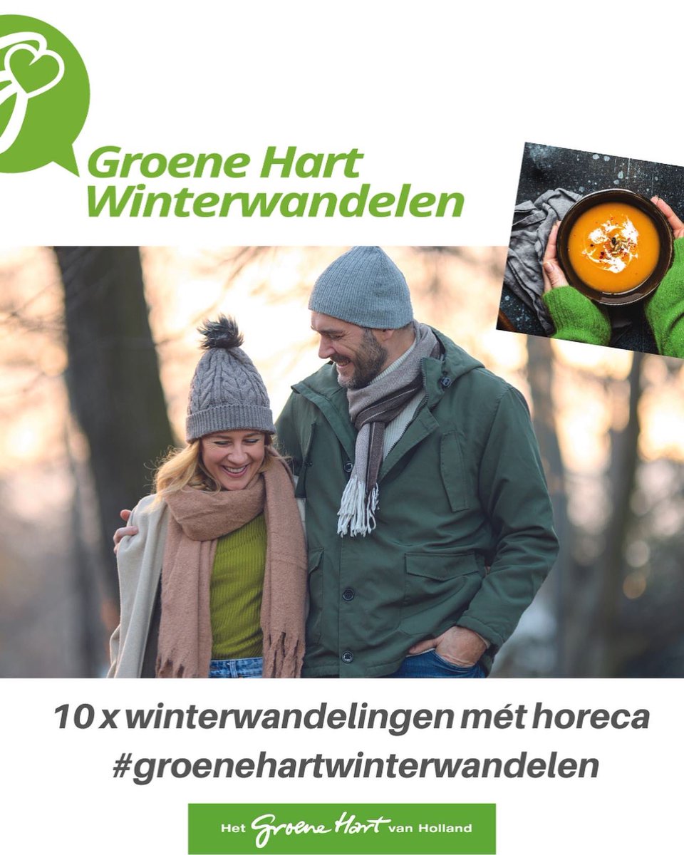 Hup je jas aan en naar buiten! Nieuwste regionale campagne #GroeneHartWinterwandelen is van start. Inspiratie voor 10x winterwandelingen mét horeca. Bekijk gerust de fraaie landingspagina groenehart.nl/winterwandelen  #branding #regiomarketing #groenehart