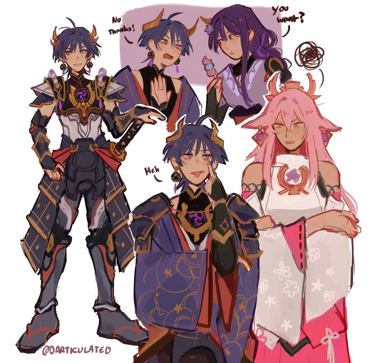 0Articulate0's tweet photo. Scaramouche shouting no kami redesign/ ei never abandoned him au?? I think 
#scaramouche https://t.co/Okua270JnV