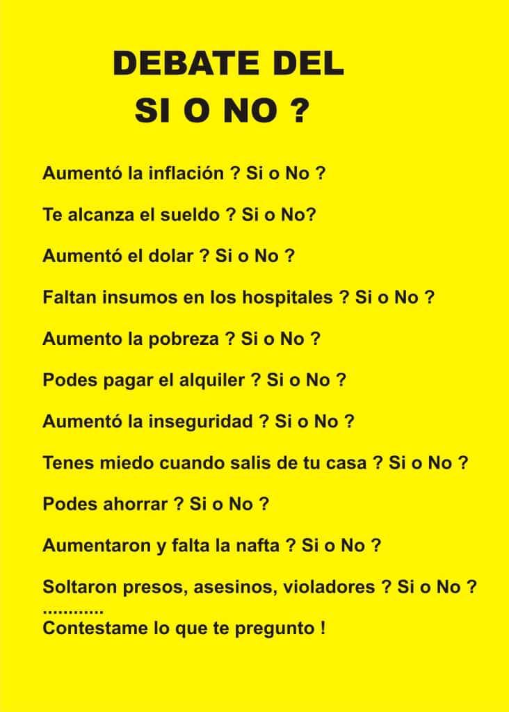 Si o No? #Elecciones2023