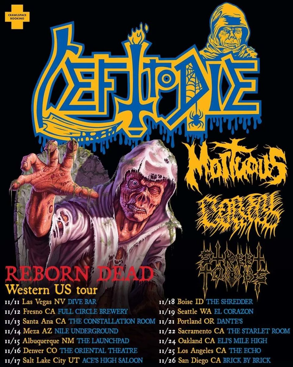 TerryButler67's tweet image. Santa Ana are you ready for some good old fashioned smash your skull in Death Metal 
Got your asses down to The Observatory Orange County  &amp;amp; join us #Lefttodie
#Mortous#mortalwound 
#streettombs 

Thank you for the killer night Fresno !We had a blast playing Leprosy for you