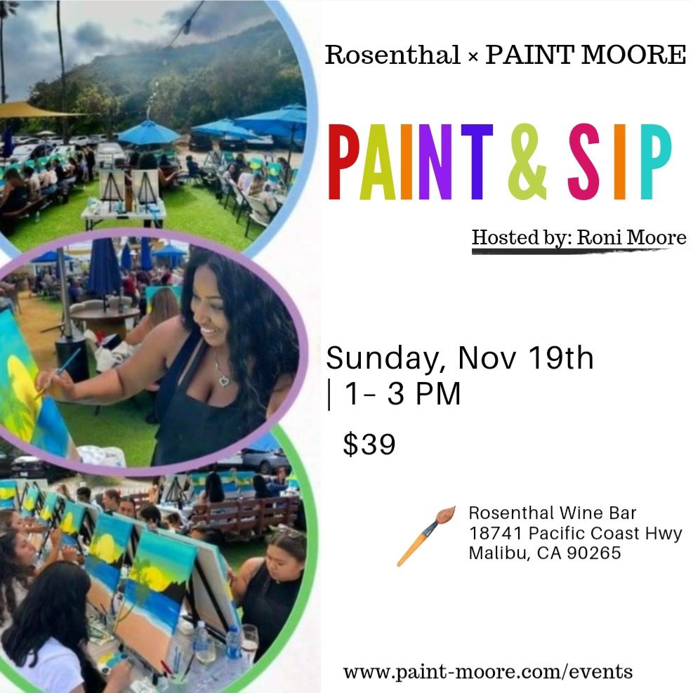 Let's PAINT!!!

Our next Paint &amp; Sip event is coming up on Sunday November 19th at 1pm Hosted by @Paint.Moore.

Canvas, art supplies and instructor included. Wine discounts for all painters!

Ticket link in the BIO!