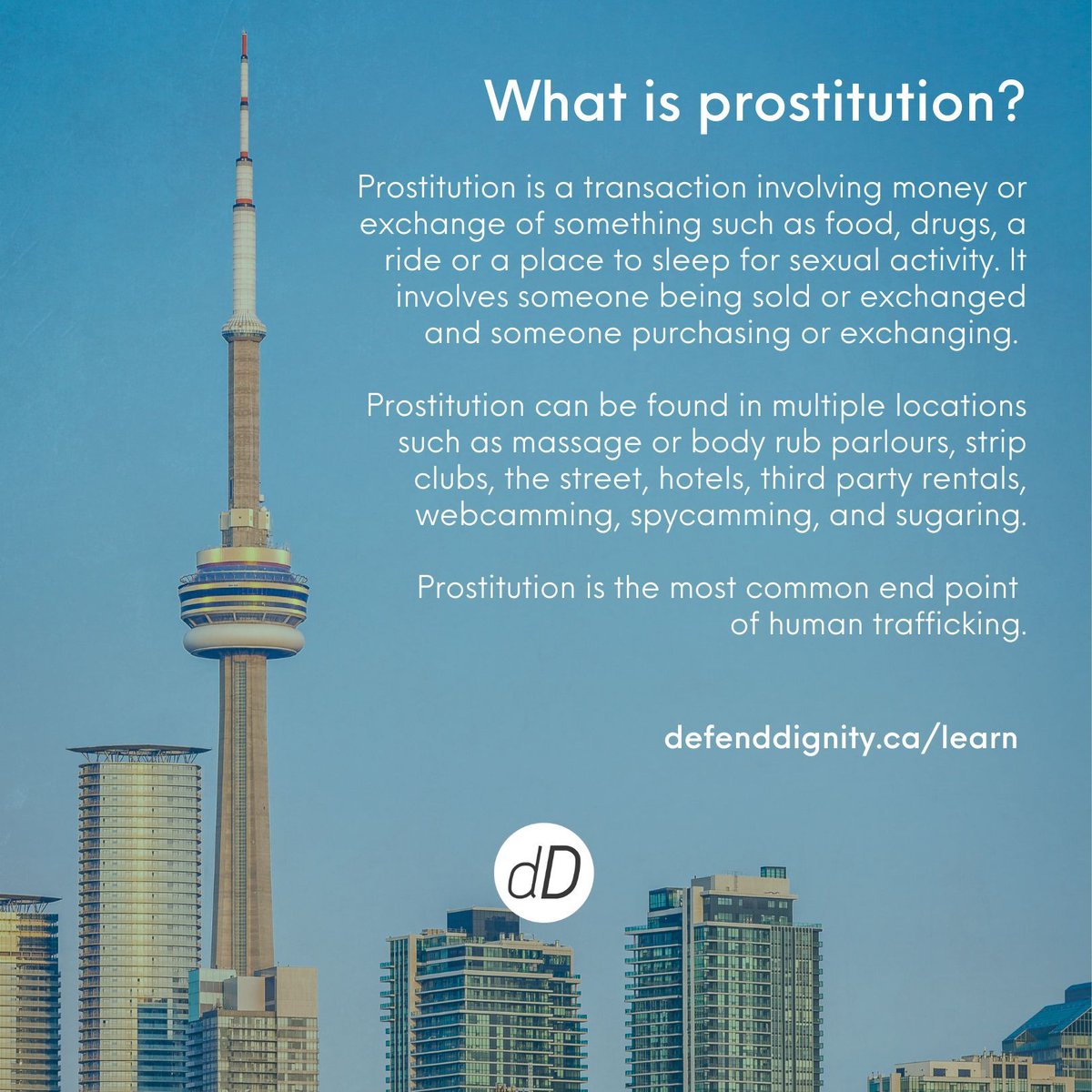 DefendDignity's tweet photo. Learn more about prostitution, Canada's laws, and how you can get involved at https://t.co/F8Ssne57Dx
#Prostitution #EndProstitution #EndDemand https://t.co/vaD09pmvm4
