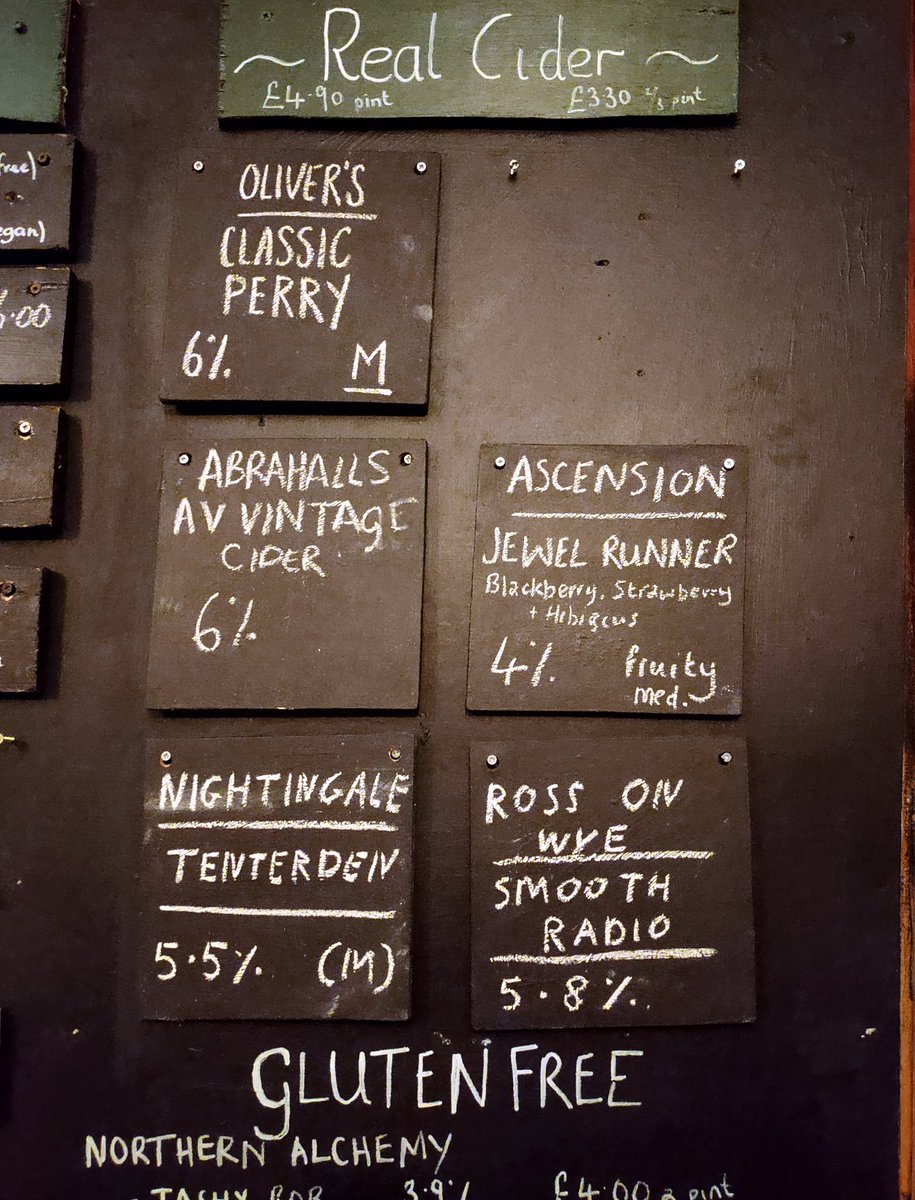 The next board. It's very easy to do a cider tour of Newcastle. <a href="/oliverscider/">Tom Oliver</a> <a href="/AscensionCider/">Ascension Cider</a> <a href="/RossCider/">Ross Cider</a> <a href="/NightingaleCidr/">Nightingale Cider Co</a>