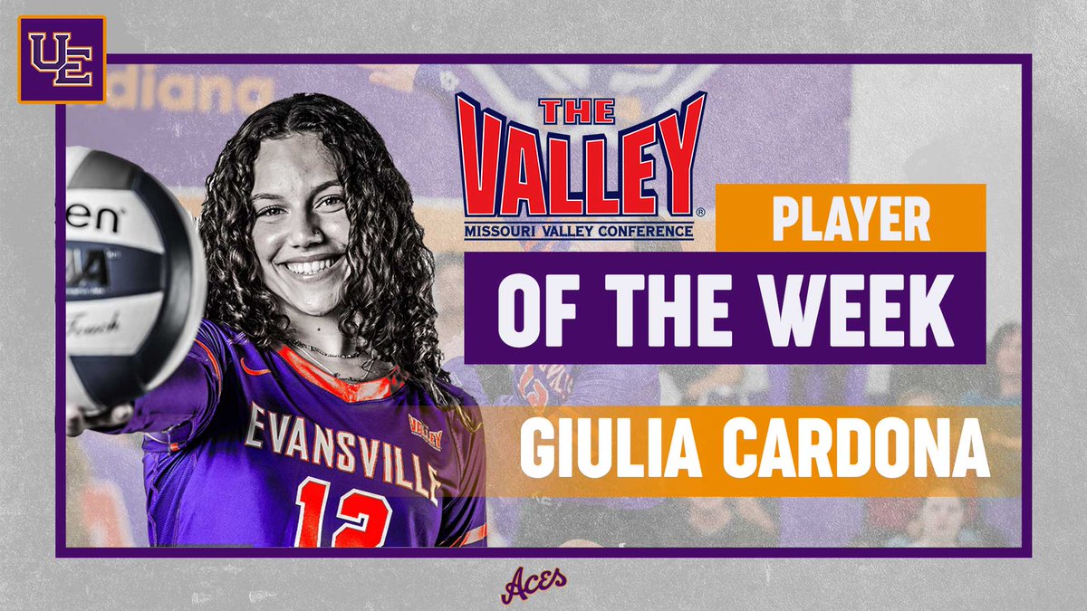 Make it 4️⃣ for Giulia Cardona!  For the fourth time in 2023, Cardona has been named the MVC Player of the Week.

📰 bit.ly/49z1ZDq
🏐 #ForTheAces