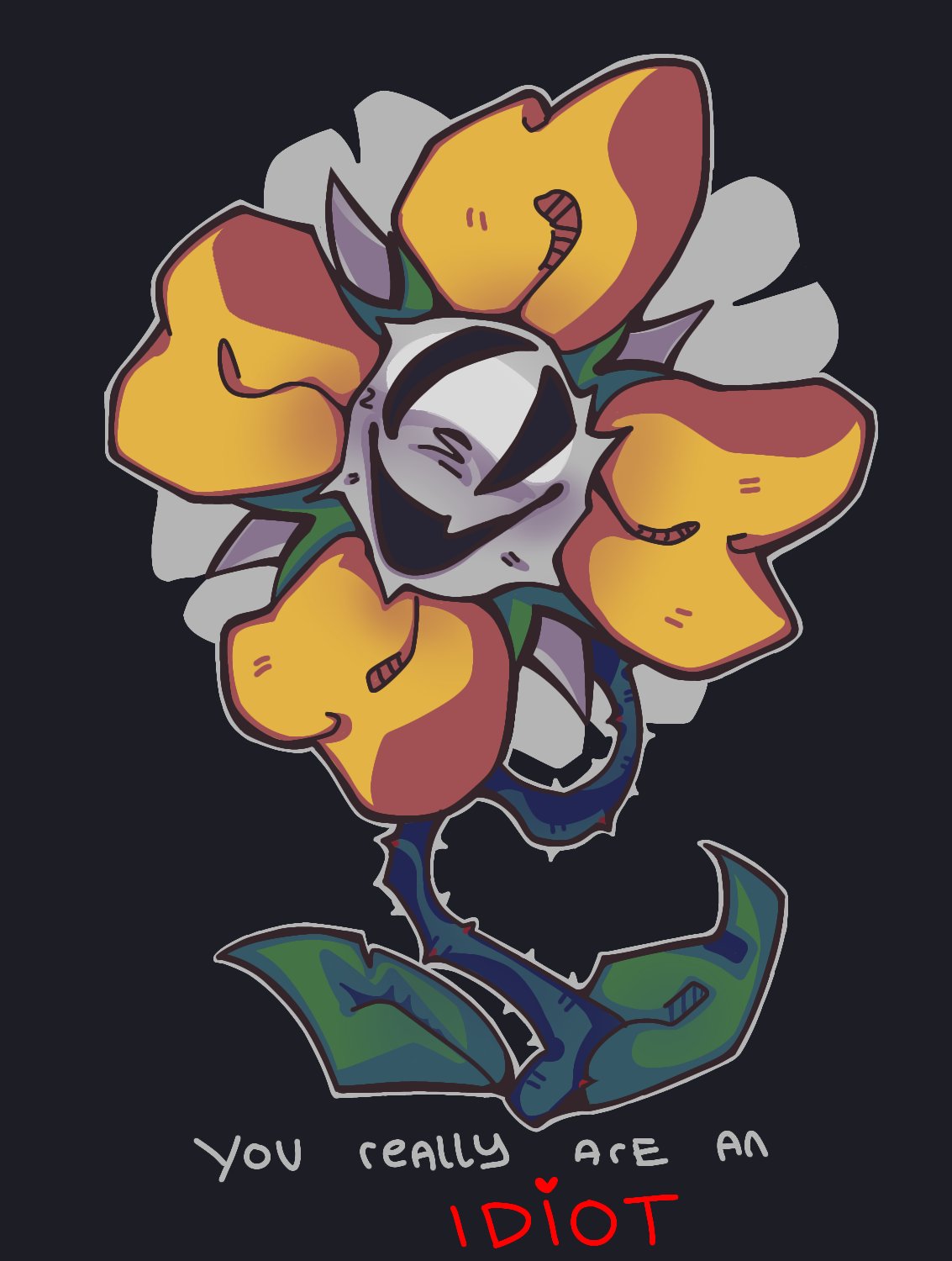 Undertale fan art flowey the flower  Undertale, Undertale drawings, Flowey  the flower