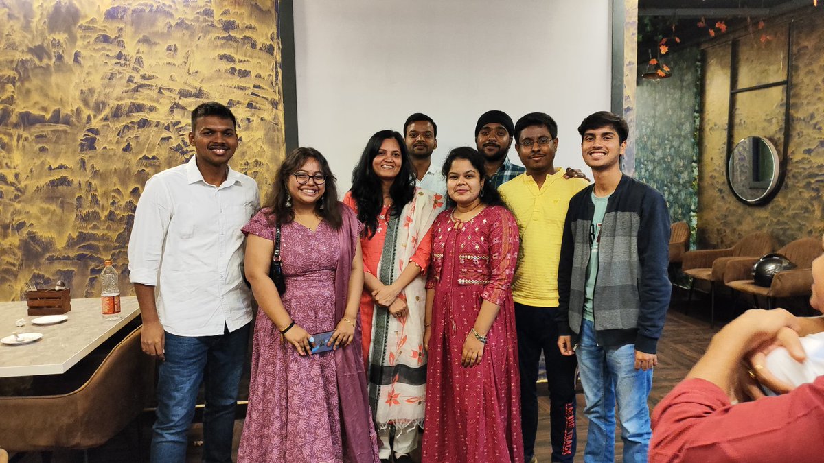 Pratty_Paul's tweet photo. Thanks to our PI @iambhavanat for inviting us for a Diwali special lunch and making us miss home a tad less. We couldn't have been grateful enough.
#BTlab having fun together
@Satvikkkk123 @clot_117 https://t.co/VjqH90Yo4r