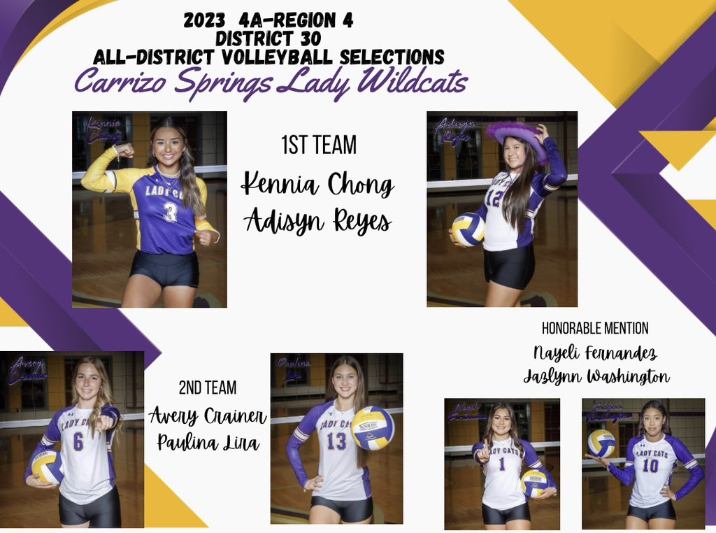 Congrats to our All-District Selections!