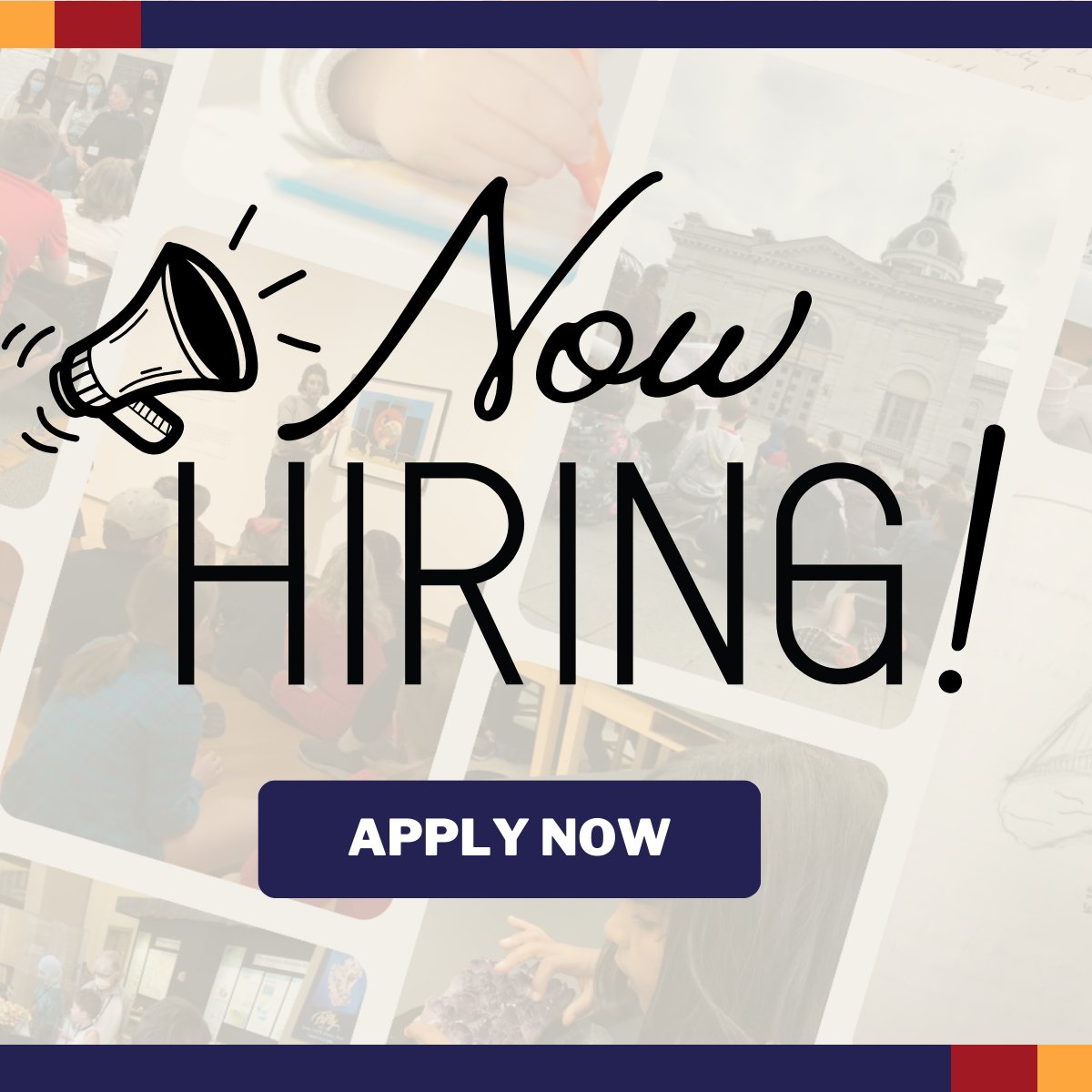 We are looking for a Program Manager!
⌚️30 - 34 hrs/week with flexibility in work schedule
💰$27.00 - $30.00/hr
⌛️The deadline to apply is December 4, 2023

View the full job description at beyondclassrooms.ca/get-involved/