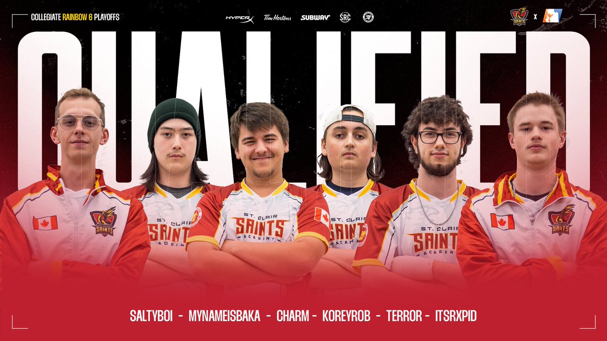 QUALIFIED ✅

#SaintsR6 have secured their spot for the <a href="/CollegiateR6/">CollegiateR6</a> Playoffs!