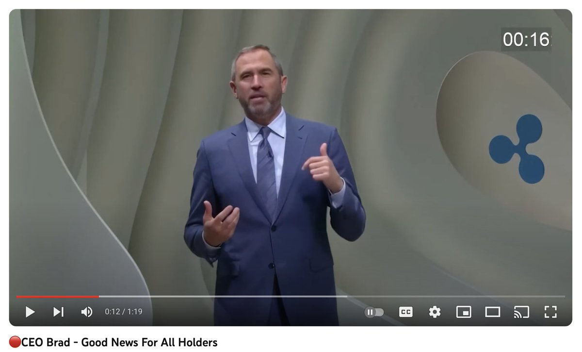 There’s been an uptick in deepfake scam videos (ex below) overlaying new words with old video footage from Ripple’s events (@YouTube are you asleep at the wheel again?!). Reminder: don't trust, verify (all approved messaging will only come from official Ripple accounts).