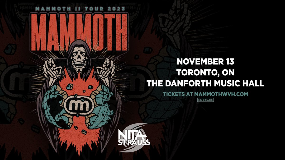 TheDanforthMH's tweet photo. TONIGHT: Hard rock band Mammoth WVH returns to The Danforth! Limited tickets remain online and at the door. Set times below:
6pm - Doors
7pm - Nita Strauss
8pm - Mammoth WVH
**All set times are subject to change.
🎟 https://t.co/0xLQzgXaoq https://t.co/bRmVJrHBby