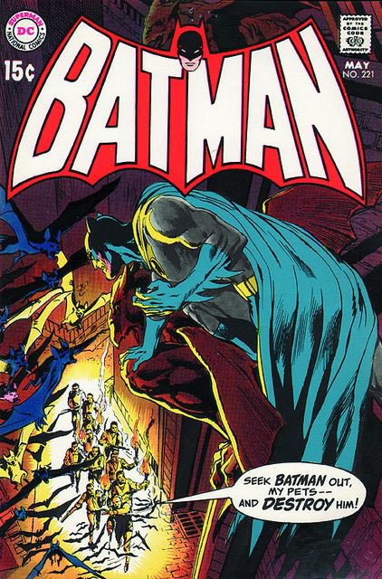 Batman #221 cover by Neal Adams #Batman #DCComics #NealAdams #Comics