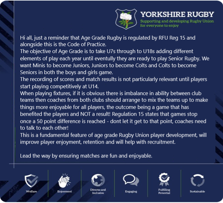 Please think about players - the result is not all about a score!