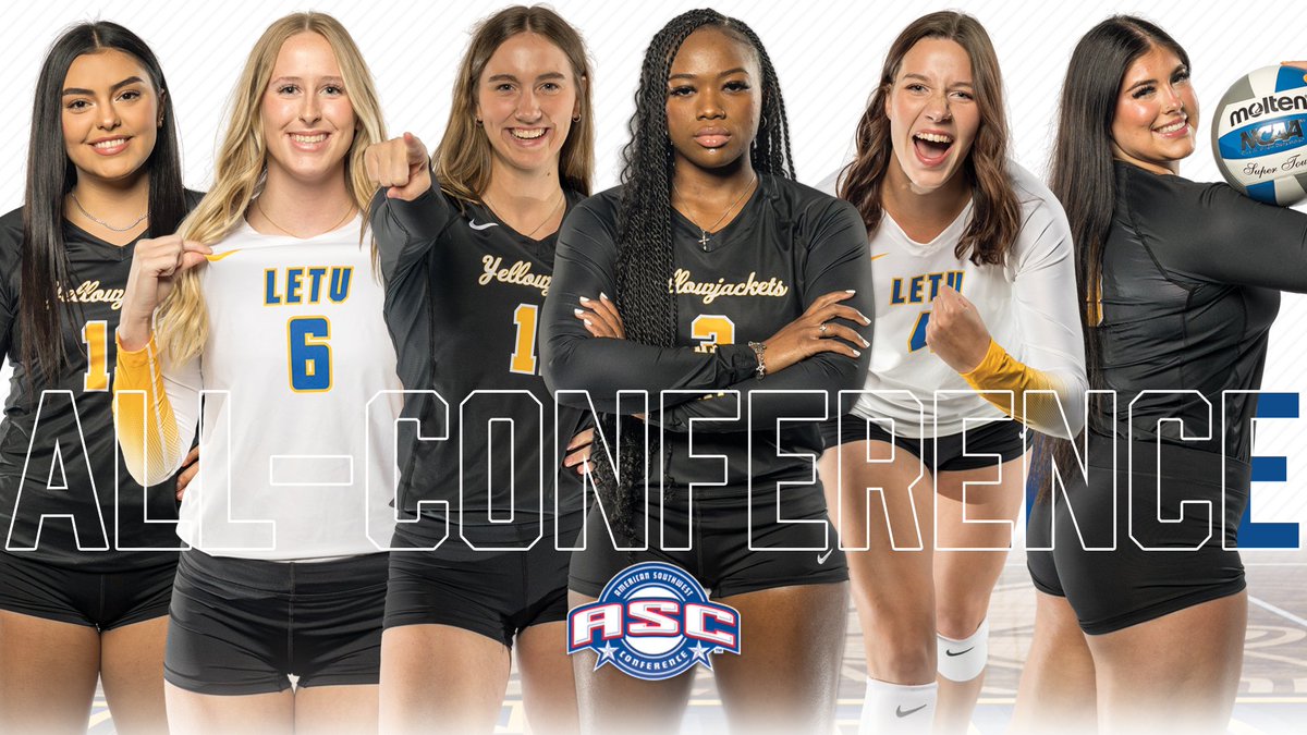 🏆 ALL-ASC 🏐 Nix named ASC Libero of the Year, Ortiz earns Newcomer of the Year as @LETUVolleyball puts six on All-ASC teams. Story: letuathletics.com/news/2023/11/1… #LeTourneauBuilt #d3vb