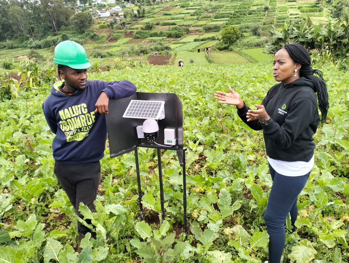 GenAfrica_'s tweet image. Today, the Generation Africa team led @AGRA_Africa colleagues to a farm tour of two of their #PitchAgriHack winners; Esther Kimani of Farmer Lifeline and Allan C’oredo of @FarmIT6 for their appreciation on the role of #agritech in transforming #foodsystems.