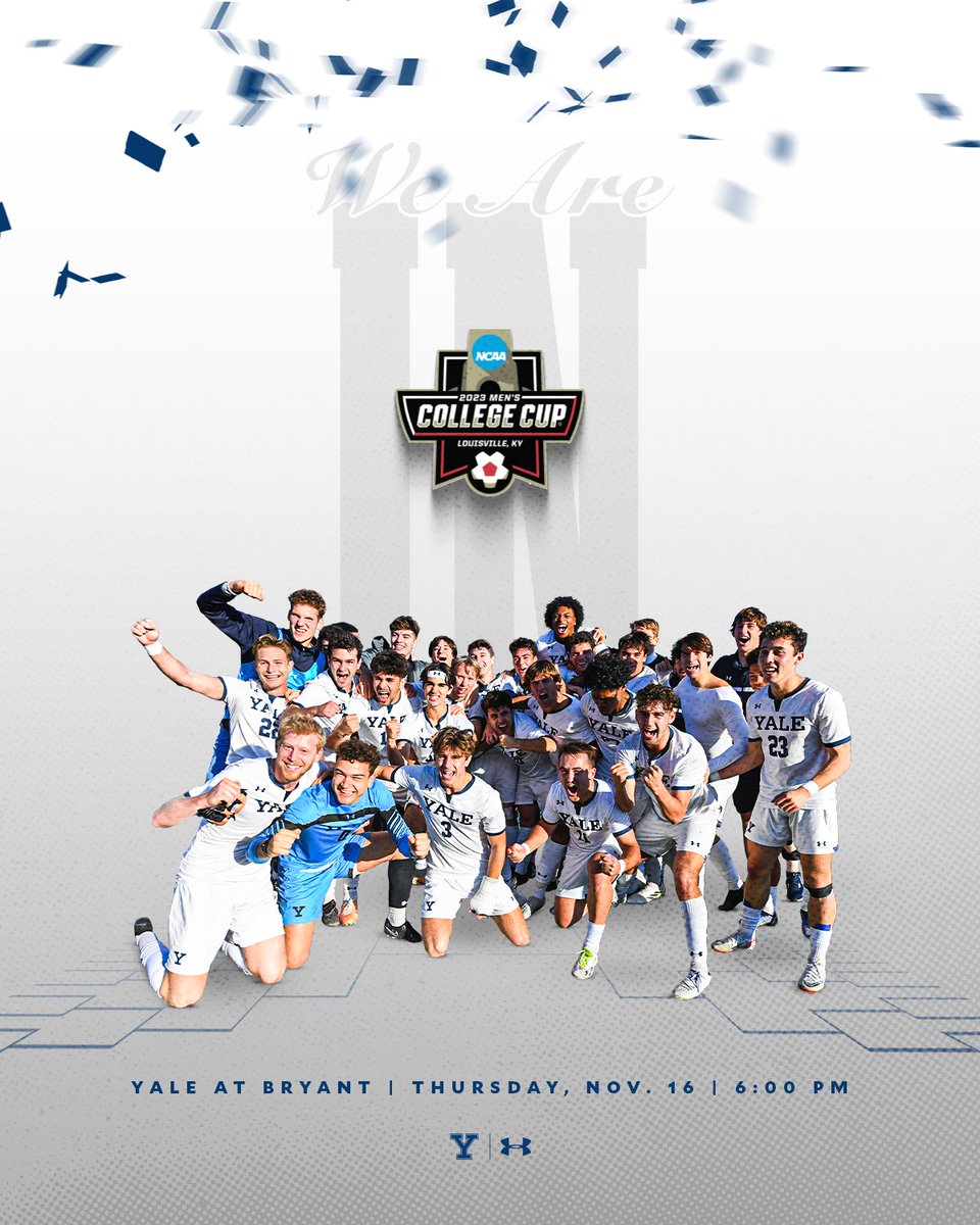 IN! The Ivy League Tournament champs take on the America East winners in a matchup of Bulldogs! 🦴

#ThisIsYale