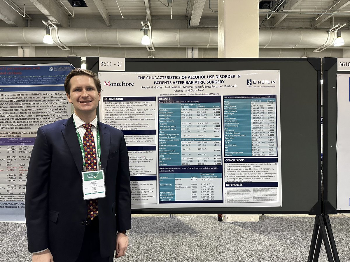 Had a great time at AASLD! Really enjoyed presenting on AUD and ALD after bariatric surgery and learning so much about emerging trends in MASH/MASLD!