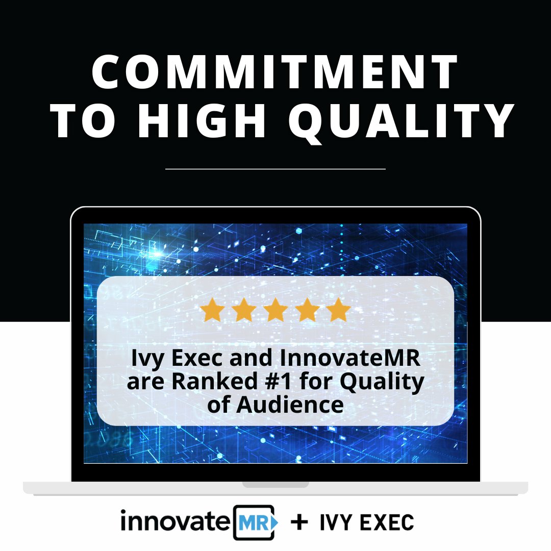 Quality is our Priority! At InnovateMR and Ivy Exec, we're committed to delivering nothing but the best. From precise data to exceptional service, we uphold the highest standards to meet your needs. Your success is our success.  #QualityCommitment #InnovateMR #IvyExec
