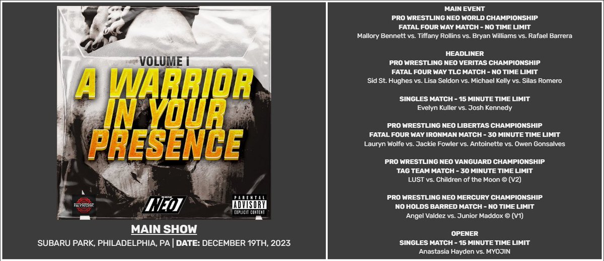 Pro Wrestling NEO tweet media
