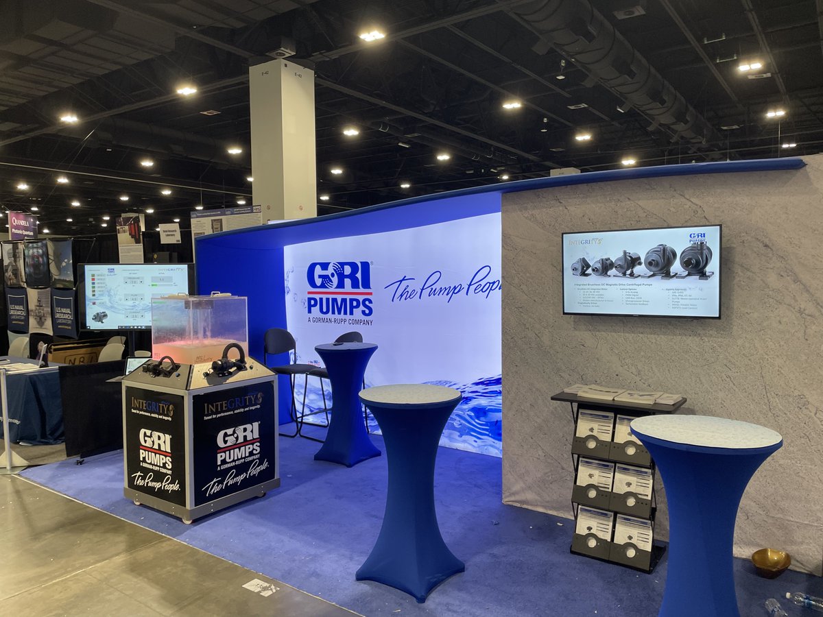 GRI_Pumps's tweet photo. All set up and ready for #SC23 in Denver. Join us at booth 1381 and get a first-hand look at our Integrity Series Pumps in action. Learn why OEMs trust these brushless DC pumps worldwide to move fluid in data centers and high-tech applications. https://t.co/kIaleoubJ0