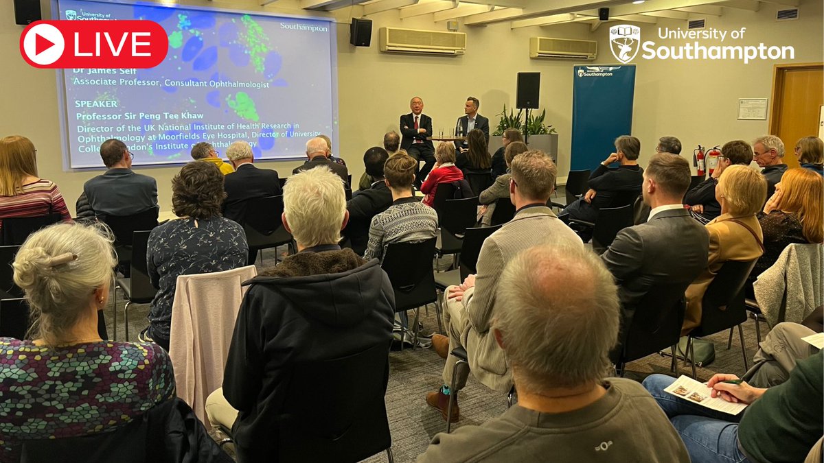 🙋🏻Sir Peng Tee Khaw tells us about his insatiable curiosity to understand how things work and how we can make them better🔬 Missed out on tonight's event? Tonight's stream will be uploaded over the coming days ⬇️ connects.soton.ac.uk/events/?past=t…
