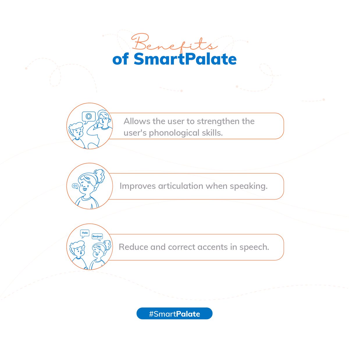 CompleteSpeech's tweet photo. Here's some great information about SmartPalate that will benefit you!!😊💙🧡

🔗Find our latest products here: https://t.co/vHH6iDbVpv

#smartpalate #smartpalatesystem #smartpalatespeechtherapy #completespeech
#terapia #terapiadelenguajeyhabla #terapiadelenguaje #hablar https://t.co/EHXpBiz4h4