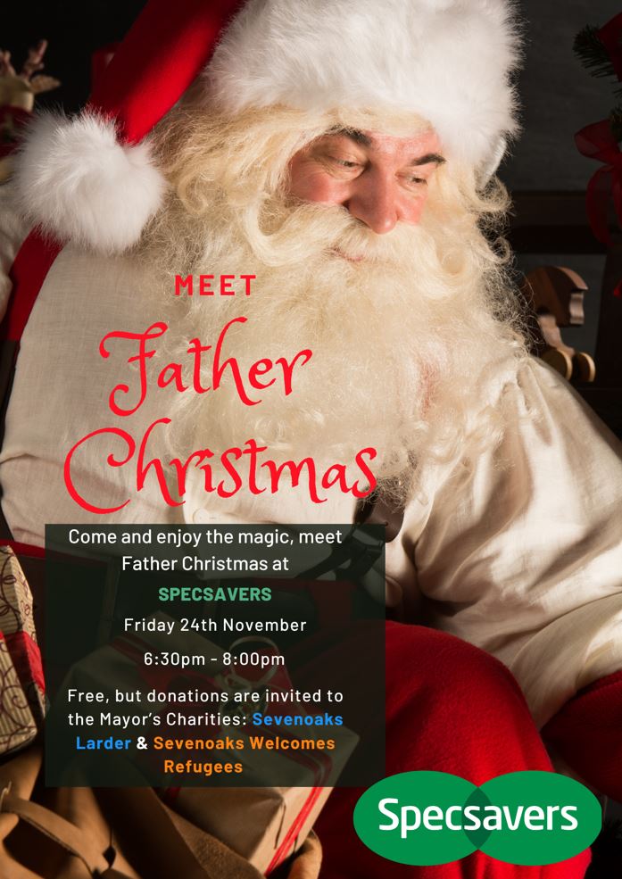 7oaksEvents's tweet image. 🎅Santa's Grotto is coming to Specsavers this Christmas season!🎁
Join Santa and his helpful elves at Specsavers (Sevenoaks) on the night of the #Christmas #lights #SwitchOn
24th November - 6:30 onwards
Completely #FREE donations to the Mayor's charities welcome!