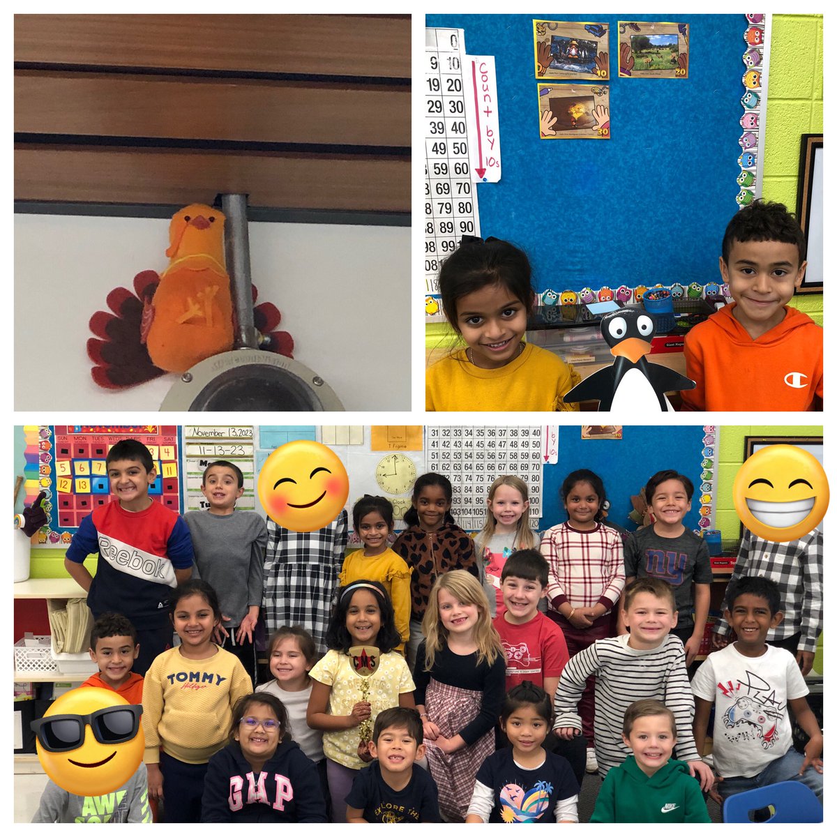 It was a lucky day in B27! We were the first class to spot the CMS Turkey, we earned 30% class completion of ST Math, and we WON the Golden Spatula for great lunch/recess choices! A great way to start the week! ❤️💛 @CMSmtolive @NicoleMusarra @ashleylopez210