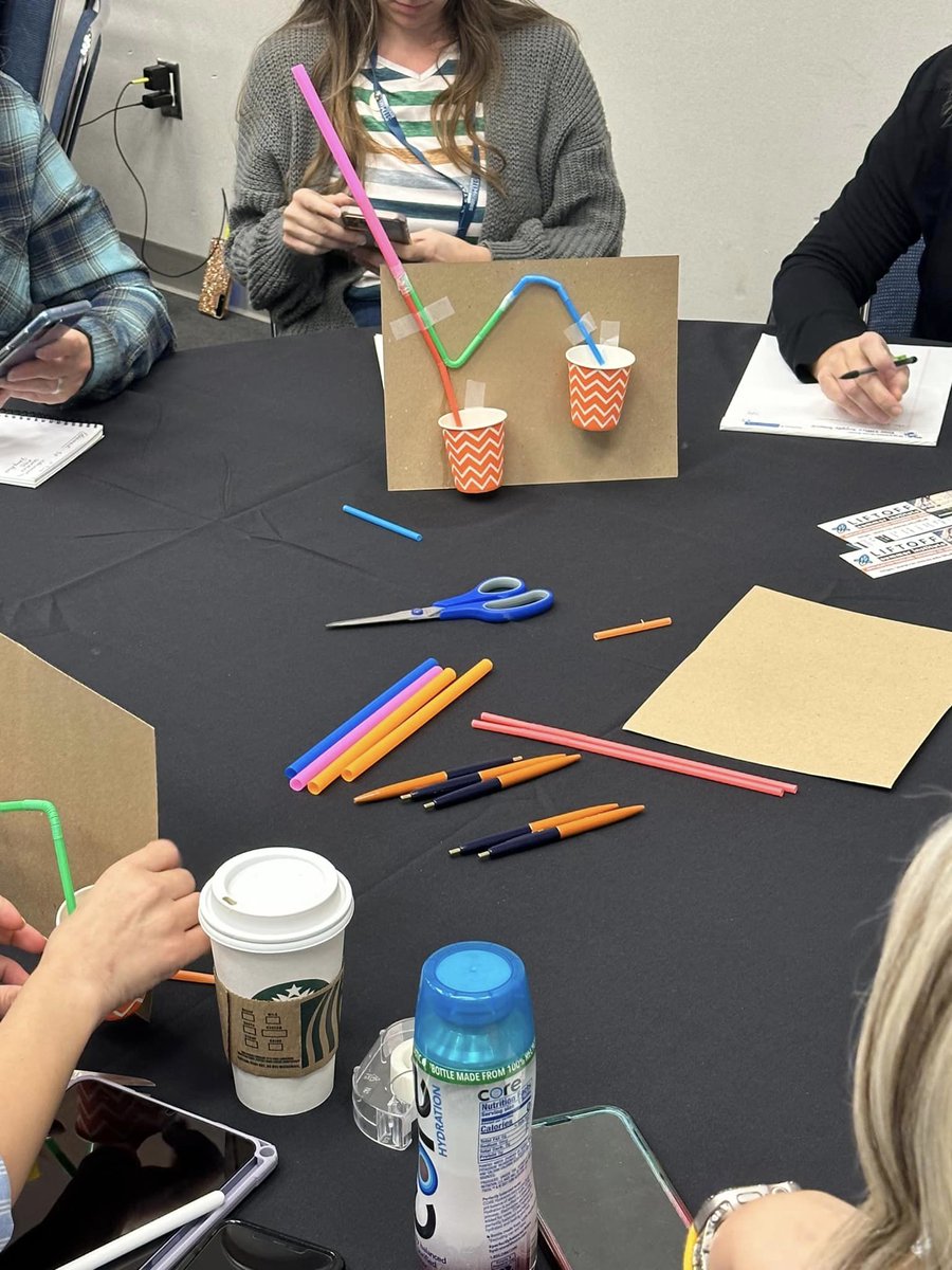 EduSmartScience's tweet photo. With the shift into 3D Learning, it's important to understand how to evaluate the 3-Dimensional Science classroom. By creating a siphon at #CAST23, administrators and teachers were able to understand the logistics and noise levels of the 3D classroom. https://t.co/yOft0f5WzK
