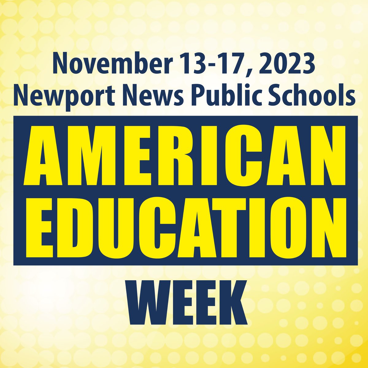 It's American Education Week! Visit nnschools.org/schools/ and follow our schools to see how NNPS is celebrating. #AEW2023 #NNPSAEW23