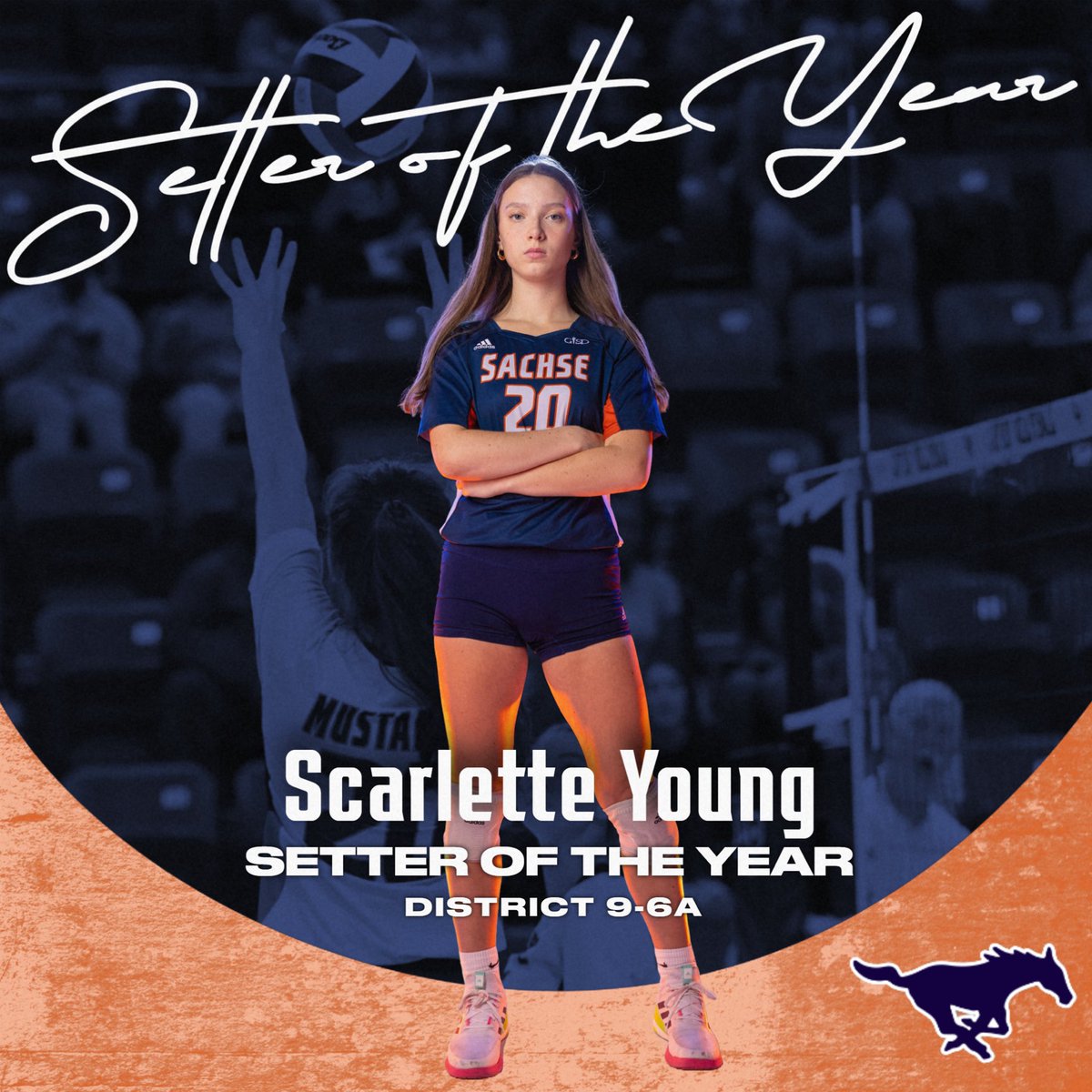 Your District 9-6A Setter of the Year! 👊🦁 way to go Scar!