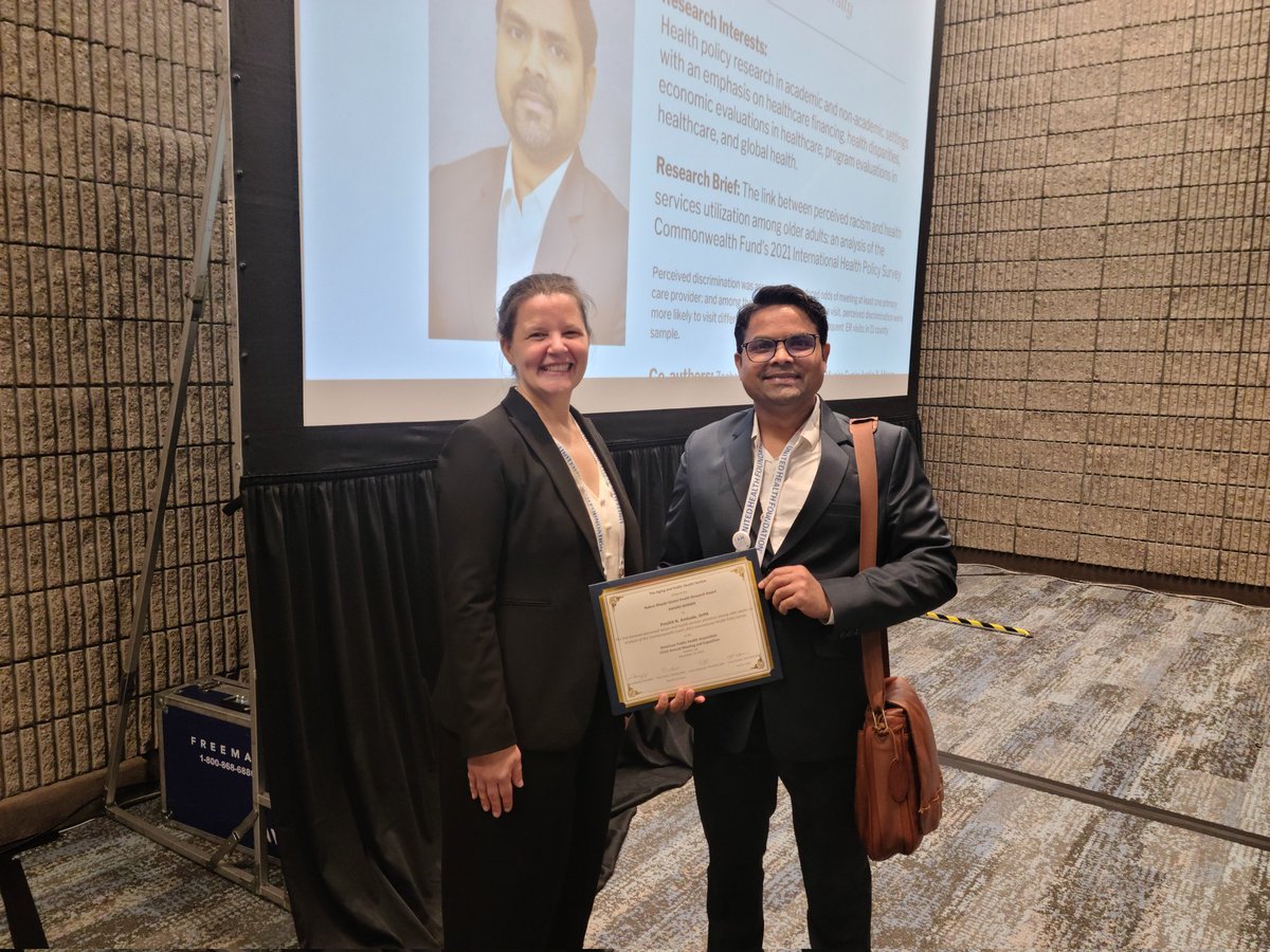 Preshit Ambade (@preshitambade) on Twitter photo Received today Nabuo Maeda International Research Award from Aging and Public Health section of American Public Health Association, for my work on international helarh policy. @aug_provost <a href="/APHAAnnualMtg/">APHA's Annual Meeting & Expo</a>
<a href="/ih_section/">APHA International Health Section</a> <a href="/PublicHealth/">APHA</a>
#APHA2023 #PublicHealth Received today Nabuo Maeda International Research Award from Aging and Public Health section of American Public Health Association, for my work on international helarh policy. @aug_provost <a href="/APHAAnnualMtg/">APHA's Annual Meeting & Expo</a>
<a href="/ih_section/">APHA International Health Section</a> <a href="/PublicHealth/">APHA</a>
#APHA2023 #PublicHealth