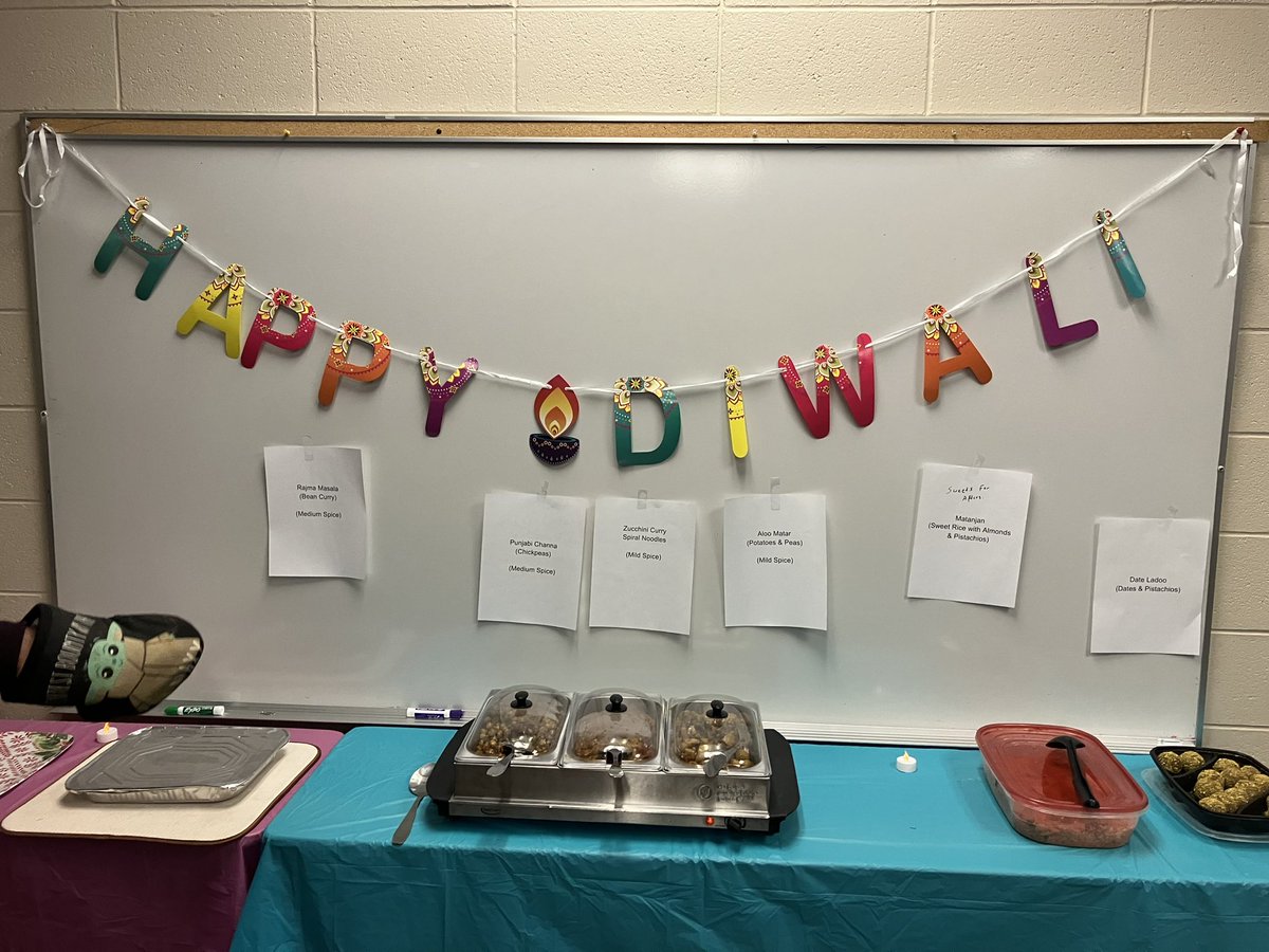 Today members of @FMPSDTech taught us about #Diwali and hired their own staff to cook a celebration lunch for us to try! #yummy thank you!