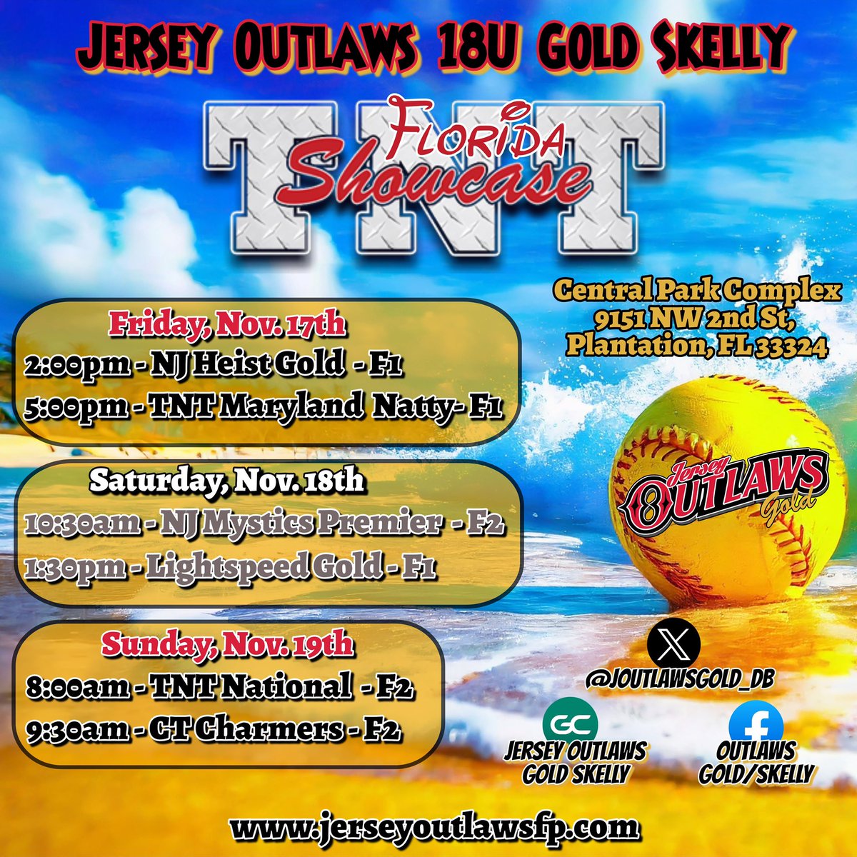 Jersey Outlaws Gold-DB (@joutlawsgold_db) on Twitter photo Ending the Fall season in sunny Florida! #getsome #bethebeast Ending the Fall season in sunny Florida! #getsome #bethebeast