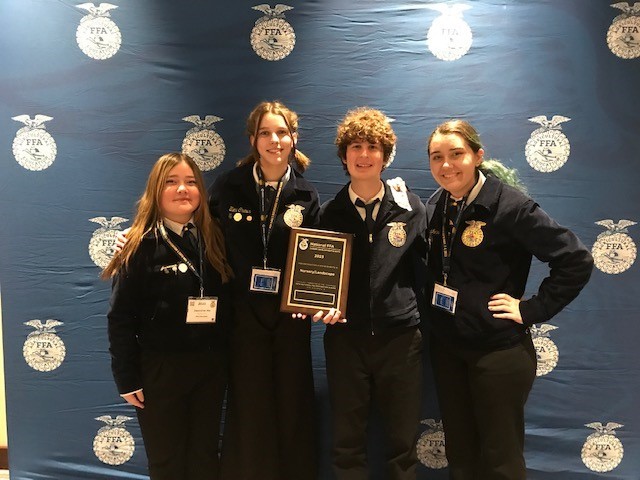 Please congratulate BHS FFA members Jasmine Ho, Eleni Crews, Caden Metzger, and Eliana Morales. Every member of the National Nursery/Landscape Team placed silver individual and the team earned a silver ranking at the 96th National FFA Convention in Indianapolis. Way to go BASHA!!